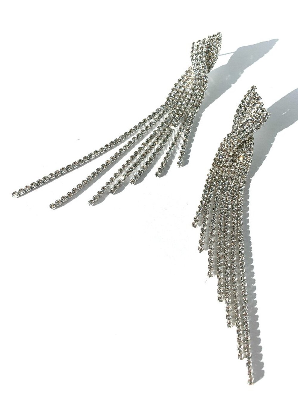 NEW~ Anthropologie Amber Sceats "Madrid" Long Rhinestone Earrings
